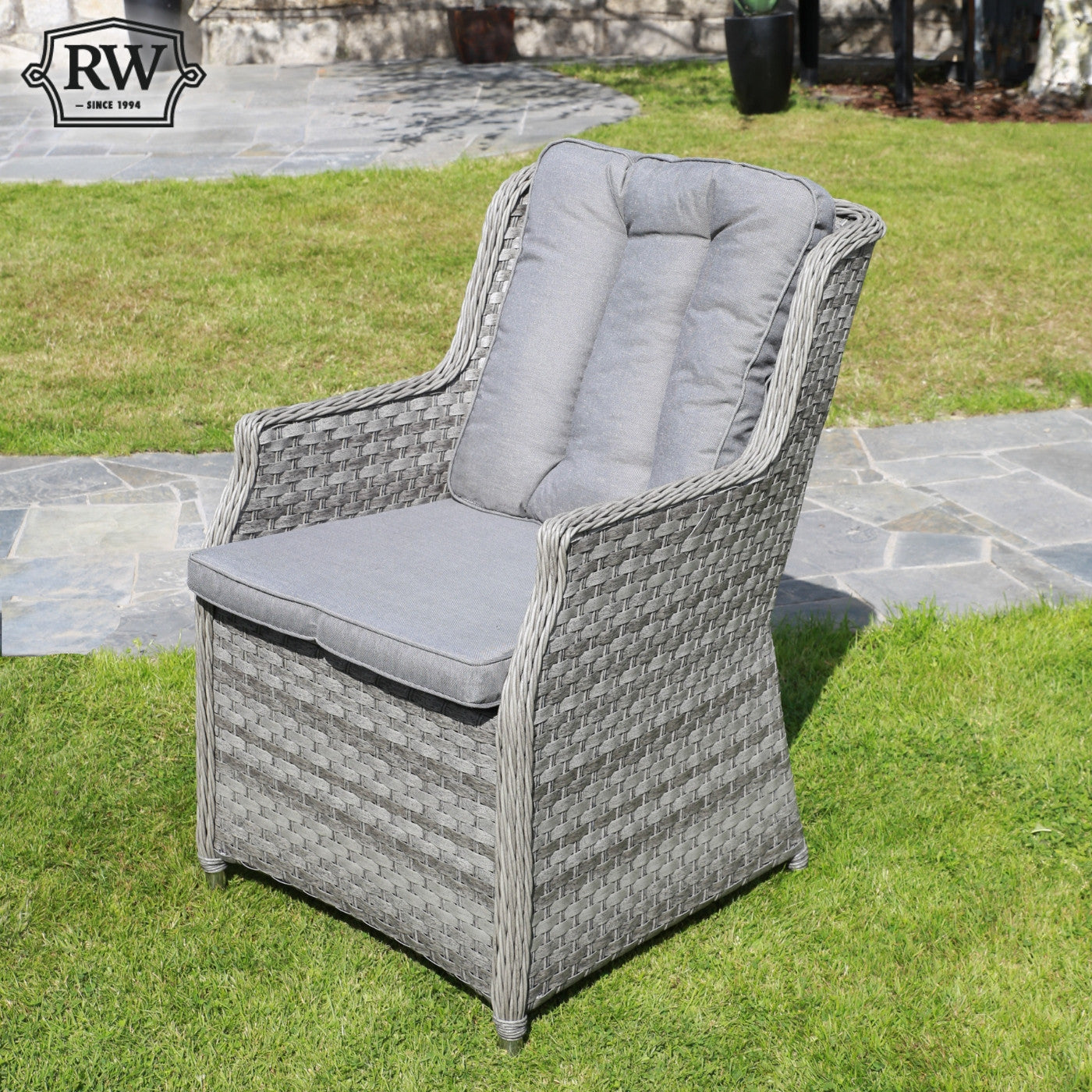 Bali - Armchair & Cushions (Grey)