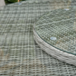 Sicily - 8 Seat Set with 165cm Round Table & Lazy Susan (Light Grey)