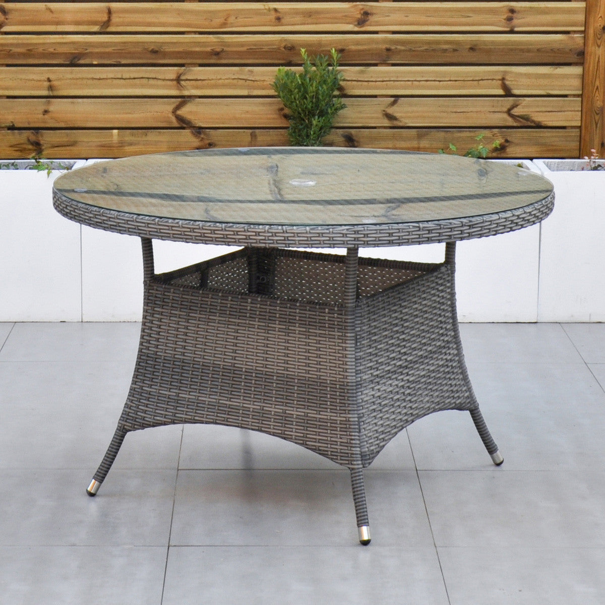 Ottawa - 4 Seat Set with 120cm Round Table (Grey)