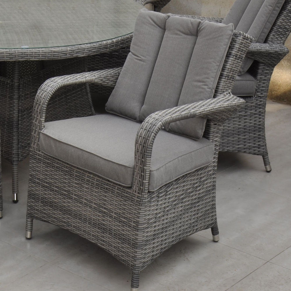 Ottawa - 4 Seat Set with 120cm Round Table (Grey)