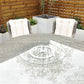 Yale - 8 Seat Set with 170cm Round Table (Cream)