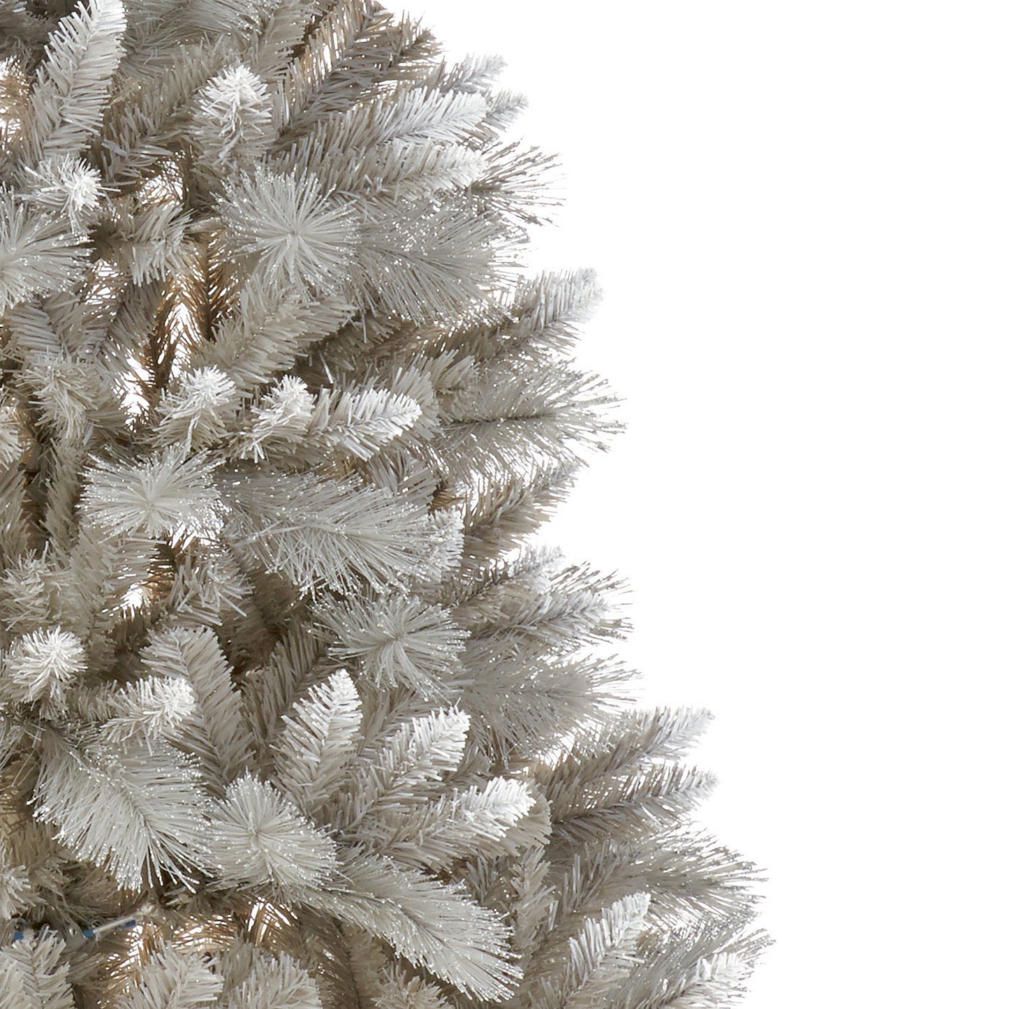 8ft m Silver Tipped Fir Grey Artificial Christmas Tree